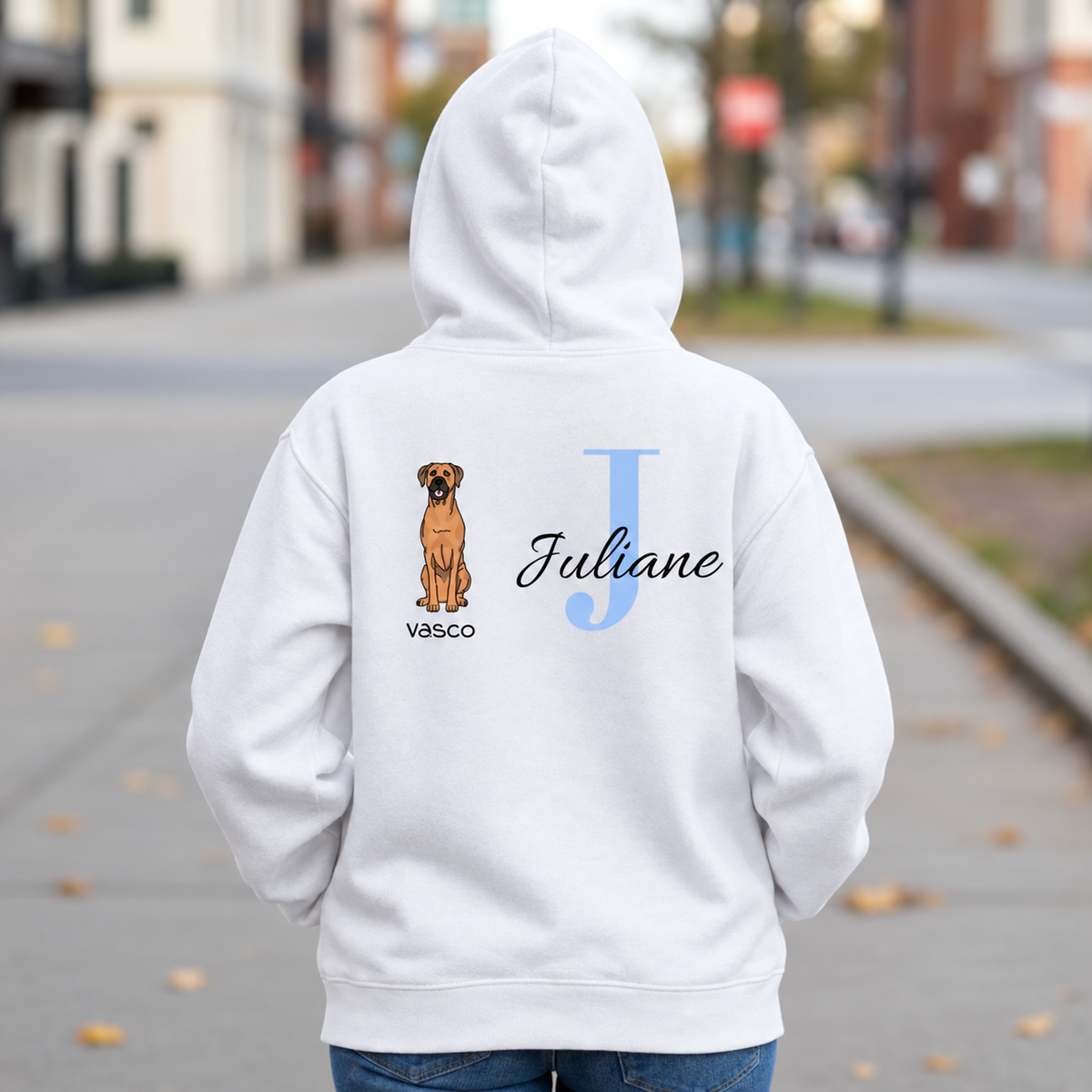 Gepersonaliseerde hoodie - Initiaal